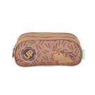 Estojo Escolar Triplo Capivara Up4you 022077 Cor:Marrom