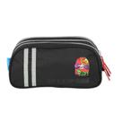 Estojo Escolar Triplo Ziper Hot Wheels Preto