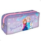 Estojo Escolar Ziper Único Resistente Frozen Elsa Disney DAC