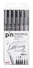 Estojo Fineliner Draqing Pen Lettering Essentials com 6