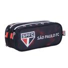 Estojo infantil Escolar Duplo futebol São Paulo Tricolor Cor:PretoTamanho:ÚnicoGenero:Unissex