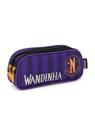 Estojo Infantil Escolar Duplo Wandinha Roxo Luxcel