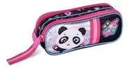 Estojo Infantil Pandinha Clio Kids - Rosa Chiclete 36 Lápis