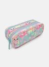 Estojo infantil puket pequeno duplo pet sereia verde agua