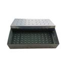 Estojo inox 28x14x06cm com manta cinza
