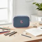 Estojo Kika C/ Strass Organizador Box Escolar Multifuncional