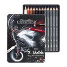 Estojo Lapis Esboço Cretacolor Mega The X-sketch 12 Peças