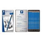 Estojo Lapis Staedtler Lumograph Classic C/ 12 Graduação