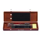 Estojo Madeira da Vinci Pinceís Aquarela com 4 Und e Sabão Estojo Madeira da Vinci Pinceís Aquarela com 4 Und e Sabão