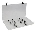 Estojo maleta p/ isca artificial box 23 - 22 divisoes moveis