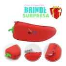 Estojo Material Escolar Pimenta Silicone Perfumada