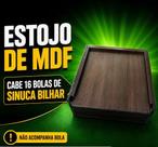 Estojo MDF para jogo de bola sinuca/bilhar 54mm - Não acompanha bola