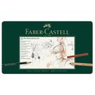 Estojo Metal Monocromático Faber Castell para Desenho 33 Peças