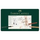 Estojo Metal Monocromático Faber Castell para Desenho 33 Peças