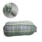 Estojo Necessaire Duplo Xadrez Verde com Pompom Escolar Maquiagem Colorido Lápís Material Aula Estojo Necessaire Duplo Xadrez Verde com Pompom Escolar Maquiagem Colorido Lápís Material Aula