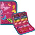 Estojo nylon borboleta rosa fsc*