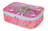 Estojo Organizador 100 Pens Escolar Infantil Box Meninas Lol