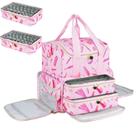 Estojo organizador de esmaltes Jaffzora Extra Large Rosa