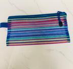 Estojo Ou Necessaire Multiuso Com Listras Nylon NS-3775