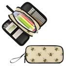 Estojo para canetas e lápis, bolsa de papelaria Fustylead Rural Honeybee Retro
