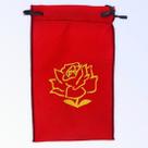 Estojo Para Cartas Flôr Vermelho Em Tecido 22x14 Cm
