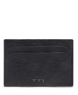 Estojo para cartões TUMI Nassau Slim Wallet Porta-cartões RFID preto Estojo para cartões TUMI Nassau Slim Wallet Porta-cartões RFID preto