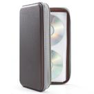 Estojo para CD, organizador de plástico rígido de DVD com capacidade UENTIP 96, café