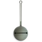 Estojo para chupeta de silicone macio com alça Mushie 22 x 8 x 8 cm