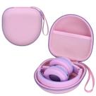 Estojo para fones de ouvido infantis LTGEM compatível, dobrável, rosa