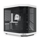 Estojo para jogos de computador HYTE Y70 atualizado em branco moderno