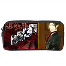 Estojo para lápis Black Butlers Cartoon Anime de grande capacidade