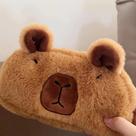 Estojo para Lápis de Pelúcia Capivara/ Necessaire de pelúcia Presente criança