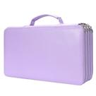 Estojo para lápis Vomgomfom Porta-lápis colorido em couro PU roxo Estojo para lápis Vomgomfom Porta-lápis colorido em couro PU roxo