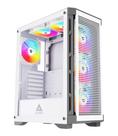 Estojo para PC Apevia Hydra-WH Hydra Mid Tower com 6 ventoinhas ARGB de 120 mm