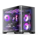 Estojo para PC AsiaHorse Pegasus-Black Micro ATX de câmara dupla 180
