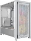 Estojo para PC Corsair Frame 4000D RS ARGB - Mid-Tower Modular Branco