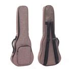 Estojo para ukulele HOT SEAL Simple Linen 10 mm, clássico, grosso, 21 cm