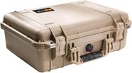 Estojo Pelican 1500 com espuma Desert Tan