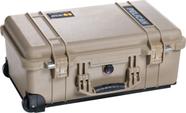 Estojo Pelican 1510 com espuma (Desert Tan) impermeável