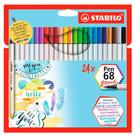 Estojo Pen 68 Brush com 24 cores - Stabilo Estojo Pen 68 Brush com 24 cores - Stabilo