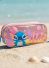 Estojo Puket Infantil Triplo Lilo e Stitch Azul Ceu