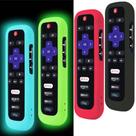 Estojo remoto, pacote com 4 unidades para Roku TV Steaming Stick de silicone