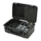 Estojo rígido para microfone SKB iSeries à prova d'água com espuma de 12 slots