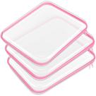 Estojo rígido transparente com zíper, bolsa de plástico, bolsa de maquiagem transparente