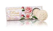 Estojo Sabonete Rosas 3x125g Redondo da Fiorentino Itália