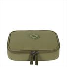 Estojo Sestini 2 divisórias box matcha verde khaki