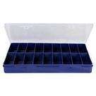 Estojo Simples 35x22cm Azul 18 Divisorias Hi