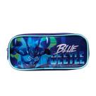 Estojo Simples Escolar Infantil Blue Beetle Besouro Azul