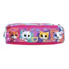 Estojo Soft 3 Divisões Infantil Menina Rosa Super Gatinhos Disney Estojo Soft 3 Divisões Infantil Menina Rosa Super Gatinhos Disney