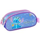 Estojo Stitch 3 Repartições Disney Escolar Original Violeta